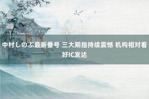 中村しのぶ最新番号 三大期指持续震憾 机构相对看好IC发达