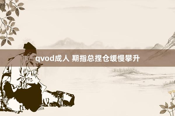 qvod成人 期指总捏仓缓慢攀升