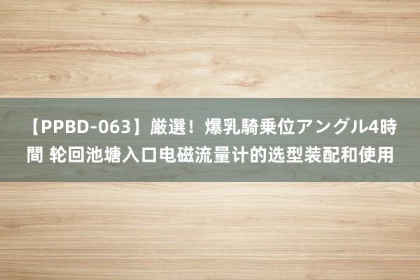 【PPBD-063】厳選！爆乳騎乗位アングル4時間 轮回池塘入口电磁流量计的选型装配和使用